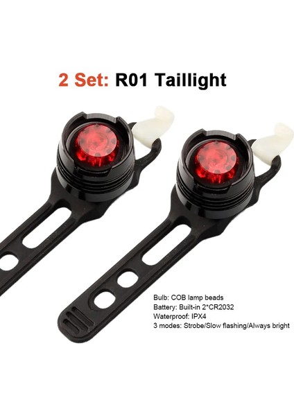 Setp 2set R01 Stili Akıllı Bisiklet Işığı Fren Indüksiyonu Bisiklet Arka Işıkları USB Şarjı 22 Cobled 3mode Yağmur Geçirmez Kuyruk Lambası Mtb Dağ Döngüsü Işığı (Yurt Dışından)