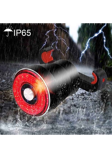 Setp 2set R01 Stili Akıllı Bisiklet Işığı Fren Indüksiyonu Bisiklet Arka Işıkları USB Şarjı 22 Cobled 3mode Yağmur Geçirmez Kuyruk Lambası Mtb Dağ Döngüsü Işığı (Yurt Dışından)