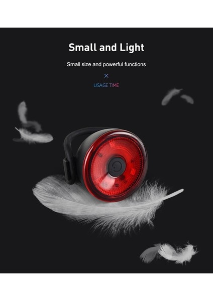 No.2 Tarzı Şeftali Bisiklet Arka Işık 400LM 3 Model Yanıp Sönen Işık Su Geçirmez USB Şarj Bisiklet Kuyruk Arka Lambası Dokunmatik Bisiklet LED Işık (Yurt Dışından) indirimleri