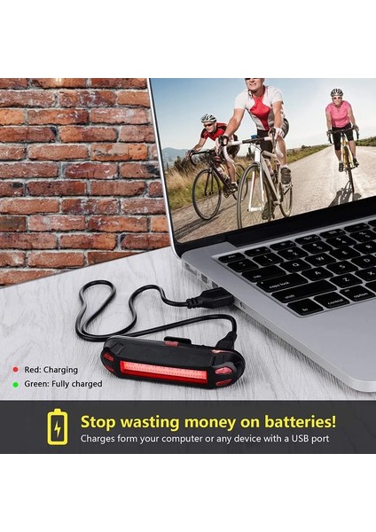 Mavi Stil X-Tiger Bisiklet Arka Işığı Su Geçirmez Arka Kuyruk Işığı LED Parlak Uyarı Işığı Ipx-5 Su Geçirmez USB Şarj Edilebilir Bisiklet Arka Lambası (Yurt Dışından) modelleri