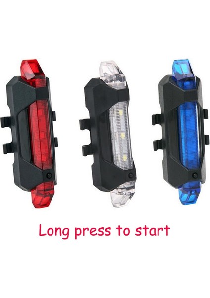 C Stili Mtb Bisiklet Ön Arka Işıklar Set Bisiklet Aydınlatma Bisiklet Gece Bisiklet Far USB LED Güvenlik Uyarı Arka Lambası Bisiklet Aksesuarları (Yurt Dışından)