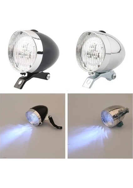 Kırmızı Stil Retro Vintage Bisiklet 3led Ön Işık Far Güvenlik Uyarısı Gece Lambası Bisiklet Dekorasyonu Siyah Gümüş (Yurt Dışından) fırsatları