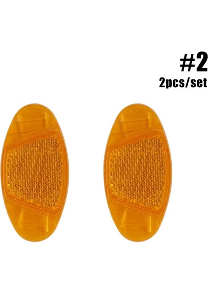 No.2 Tarzı 2 Adet Ovalround Bisiklet Bisiklet Konuştu Reflektör Güvenlik Uyarı Işığı Jant Yansıtıcı Montaj Gece Reflektörleri Yanıp Sönen Işıklar (Yurt Dışından)
