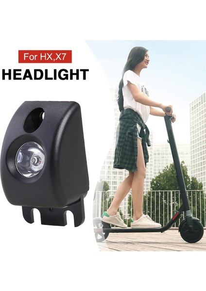 Elektrikli Scooter Bisiklet Far Hx X7 Elektrikli Bisiklet Scooter Aksesuarları Için LED Bisiklet Ön Lamba Aydınlatma (Yurt Dışından) fiyatları