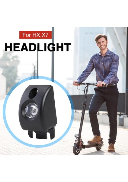 Elektrikli Scooter Bisiklet Far Hx X7 Elektrikli Bisiklet Scooter Aksesuarları Için LED Bisiklet Ön Lamba Aydınlatma (Yurt Dışından) fırsatları