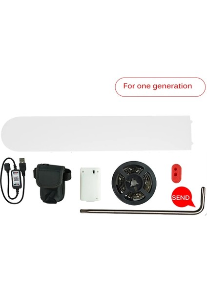 1. Nesil M365 Stili Bluetooth LED Şerit El Feneri Bar Lambası Xiaomi M365 Için Güzel Dekorasyon Elektrikli Scooter Kaykay Gece Sürme Güvenliği Için (Yurt Dışından)