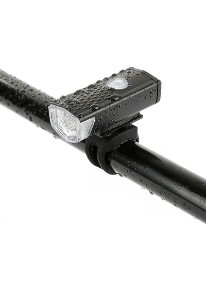 Beyaz Arka Lamba Stili Yeni Dağ Döngüsü Ön Arka Far Lambası El Feneri Döngü Işığı 300 Lümen 3 Mod Bisiklet Bisiklet Işığı USB LED Şarj Edilebilir (Yurt Dışından)