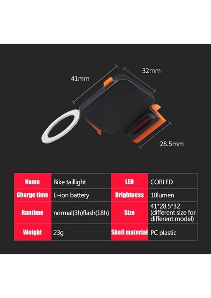 Kalp Tarzı Bisiklet Arka Lambası Çoklu Aydınlatma Modları Modelleri USB Şarj LED Bisiklet Işık Yol Için Flaş Kuyruk Arka Işıklar Mtb Bisiklet Seatpost (Yurt Dışından) modelleri