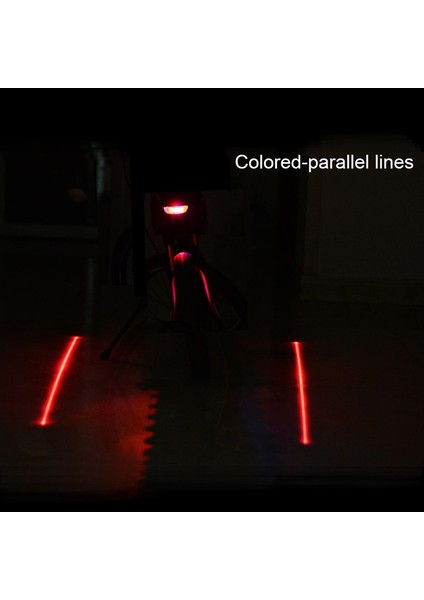 Renk Paralel Lina Stili Bisiklet Işıkları Için Sinyal Yanıp Sönen Güvenlik Uyarısı Bisiklet Arka Lambaları Bisiklet 5 LED 2 Lazer Su Geçirmez Bisiklet Aksesuarları Lambası (Yurt Dışından)