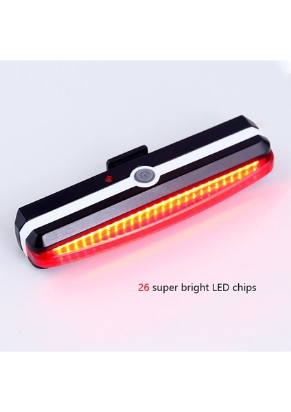 Kırmızı Stil Bisiklet Arka LED Işık USB Kırmızı Beyaz Bisiklet Kuyruk Işık Şarj Edilebilir Su Geçirmez Strobe Bisiklet Için 4 Modu Sinyal Yanıp Sönen Işıklar (Yurt Dışından) modelleri