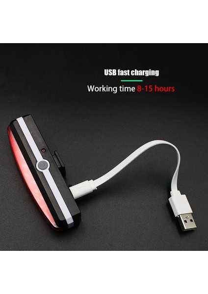 Kırmızı Stil Bisiklet Arka LED Işık USB Kırmızı Beyaz Bisiklet Kuyruk Işık Şarj Edilebilir Su Geçirmez Strobe Bisiklet Için 4 Modu Sinyal Yanıp Sönen Işıklar (Yurt Dışından) fırsatları