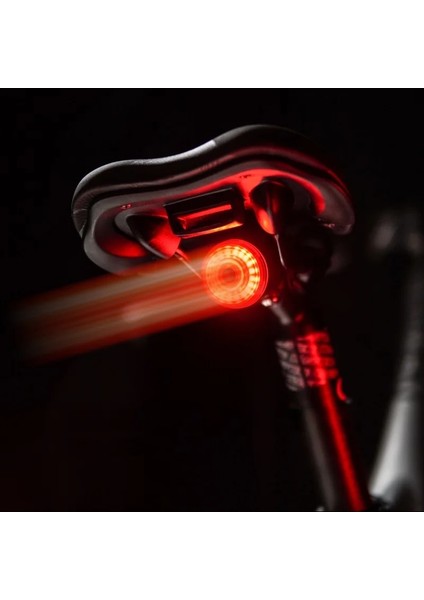 Eyer Dağı Işık Stili Twooc Otomatik Fren Algılama Bisiklet Arka Işık Bisiklet Akıllı Arka Lambası USB Şarj Mtb Gece Bisiklet Lambası Yol Bisikleti LED Güvenlik Işığı (Yurt Dışından)