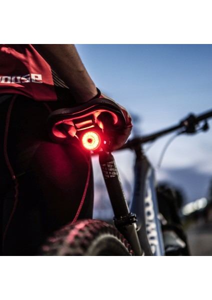 Eyer Dağı Işık Stili Twooc Otomatik Fren Algılama Bisiklet Arka Işık Bisiklet Akıllı Arka Lambası USB Şarj Mtb Gece Bisiklet Lambası Yol Bisikleti LED Güvenlik Işığı (Yurt Dışından)