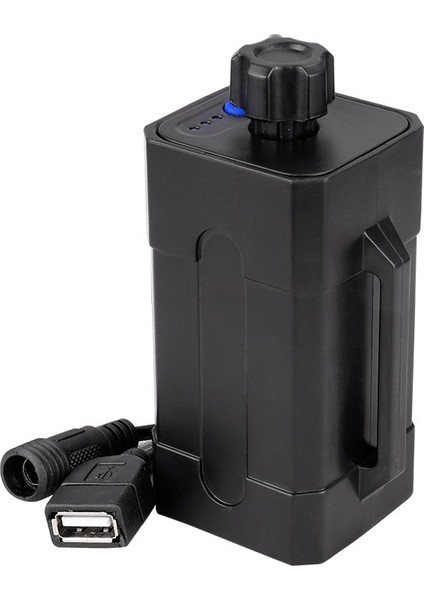 2X26650 Stili Deemount Bisiklet Işık Güç Kutusu 8.4V 5V Piller Için Çift Voltaj Çıkışı W Kayışı Opsiyonel Adaptör (Yurt Dışından)
