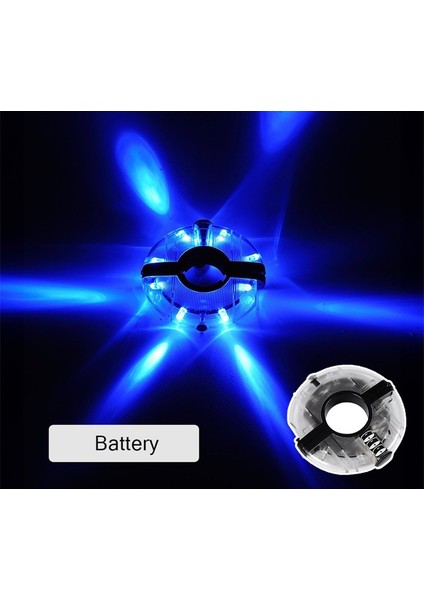 Pil Stili ile Mavi 7 Col Modu Renkli LED Bisiklet Tekerlek Işık USB Şarj Edilebilir Bisiklet Ön Kuyruk Hub Çocuklar Denge Bisiklet Işıkları ile Konuşan Lamba (Yurt Dışından)