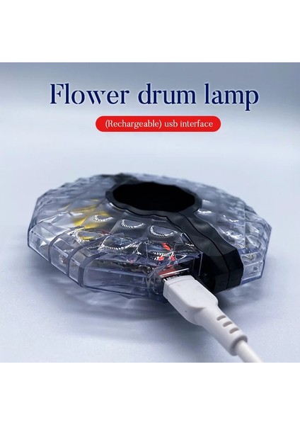 Pil Stili ile Mavi 7 Col Modu Renkli LED Bisiklet Tekerlek Işık USB Şarj Edilebilir Bisiklet Ön Kuyruk Hub Çocuklar Denge Bisiklet Işıkları ile Konuşan Lamba (Yurt Dışından)