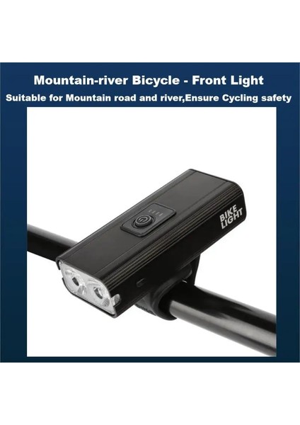 Mountain River Stili Için Bisiklet Ön Işık Ah Bisiklet Far USB Şarj Edilebilir Bisiklet Bisiklet Aksesuarları Için Yüksek Görünürlük Lambası Ciclismo Luz (Yurt Dışından)