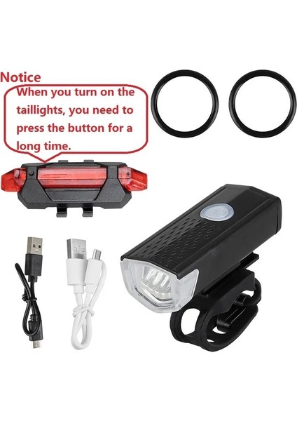 Diğer Işık Stili Türleri USB Şarj Edilebilir Bisiklet Işık Mtb Bisiklet Ön Arka Arka Arka Lamba Bisiklet Güvenlik Uyarı Işığı Su Geçirmez Bisiklet Lambası El Feneri (Yurt Dışından)