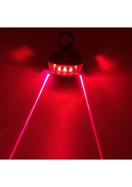 B Tarzı LED Bisiklet Bisiklet Bisiklet Su Geçirmez 2 Lazer 5 LED Arka Bisiklet Bisiklet Bisiklet Kuyruk Güvenlik Lambası Uyarı Yanıp Sönen Işık (Yurt Dışından) indirimleri