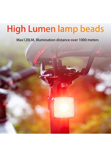 WT06 Bisiklet Ön Işık Stili Yüksek Lümen Bisiklet Ön Işık Akıllı Algılama Arka Işık Seti IP66 Su Geçirmez Mtb Arka Lambası Yol Bisikleti Gece Bisikleti Güvenlik Lambası (Yurt Dışından)
