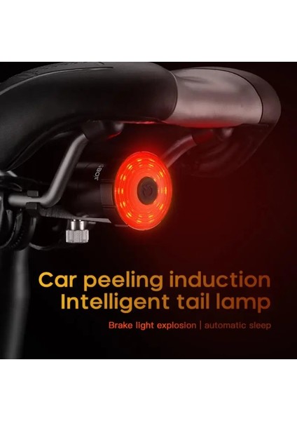 Koltuk Tüpü Işık Stili Akıllı Bisiklet Kuyruk Arka Işık Otomatik Başlatma Durdurma Fren Ipx6 Su Geçirmez USB Şarj Bisiklet Kuyruk Arka Lambası Bisiklet LED Işık Aksesuarları (Yurt Dışından) fiyatları
