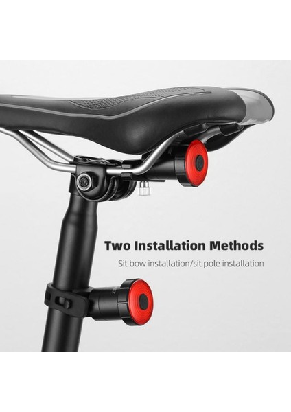 Koltuk Tüpü Işık Stili Akıllı Bisiklet Kuyruk Arka Işık Otomatik Başlatma Durdurma Fren Ipx6 Su Geçirmez USB Şarj Bisiklet Kuyruk Arka Lambası Bisiklet LED Işık Aksesuarları (Yurt Dışından) modelleri