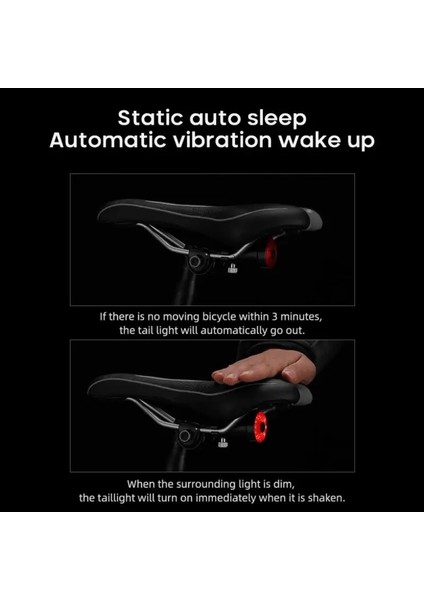 Koltuk Tüpü Işık Stili Akıllı Bisiklet Kuyruk Arka Işık Otomatik Başlatma Durdurma Fren Ipx6 Su Geçirmez USB Şarj Bisiklet Kuyruk Arka Lambası Bisiklet LED Işık Aksesuarları (Yurt Dışından) indirimleri