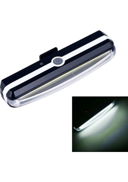 01 Beyaz Işık Stili USB Şarj Edilebilir Bisiklet Işık LED Bisiklet Arka Kuyruk Işık Su Geçirmez Cob Parlak Bisiklet Lambası Arka Lambası El Feneri Bisiklet Aksesuarları (Yurt Dışından)