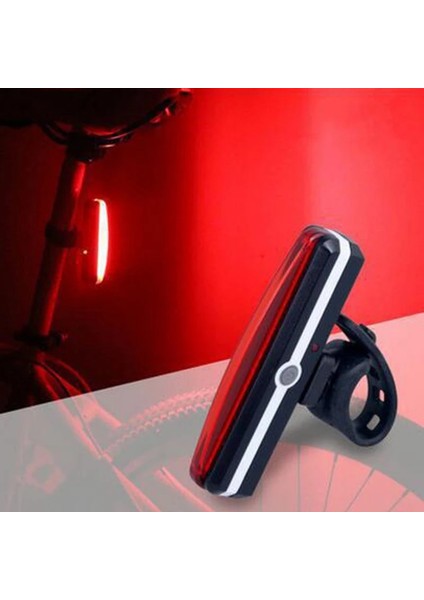 01 Beyaz Işık Stili USB Şarj Edilebilir Bisiklet Işık LED Bisiklet Arka Kuyruk Işık Su Geçirmez Cob Parlak Bisiklet Lambası Arka Lambası El Feneri Bisiklet Aksesuarları (Yurt Dışından) modelleri