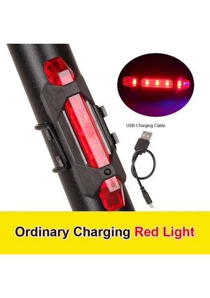 No.1 Tarzı 2021 USB Şarj Edilebilir Işık Mtb Bisiklet Ön Arka Arka Arka Lamba Bisiklete Binme Güvenlik Uyarı Güvenlik Işığı Su Geçirmez Bisiklet Lambası (Yurt Dışından)