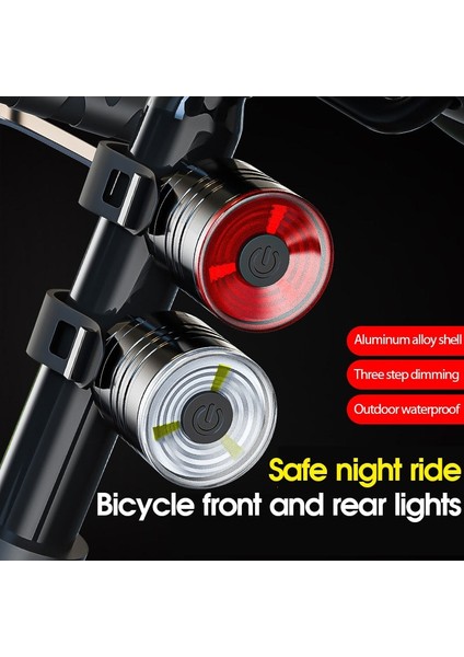 No.1 Tarzı 2021 USB Şarj Edilebilir Işık Mtb Bisiklet Ön Arka Arka Arka Lamba Bisiklete Binme Güvenlik Uyarı Güvenlik Işığı Su Geçirmez Bisiklet Lambası (Yurt Dışından) fırsatları