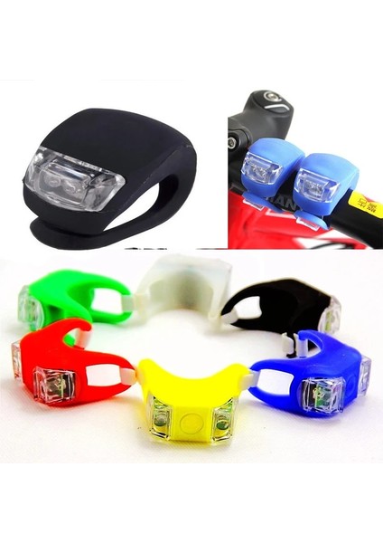 Sarı-Sarı Işık Stili 1 Adet LED Silikon Bisiklet Işık Su Geçirmez Gidon Işıkları Güvenlik Uyarısı Ön Arka Kurbağa Lambaları Pil ile Bisiklet Arka Lambası (Yurt Dışından) modelleri