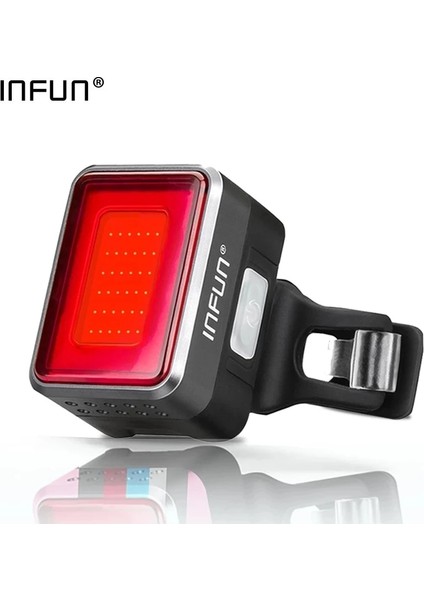 Gümüş Tarzı Infun F50 Bisiklet Arka Işık Bisiklet Fren Arka Lambası Bisiklet Alarmı Mtb Bisiklet Şarj Bisiklet Için LED El Feneri Güvenli Lamba Aksesuarları (Yurt Dışından) fiyatları