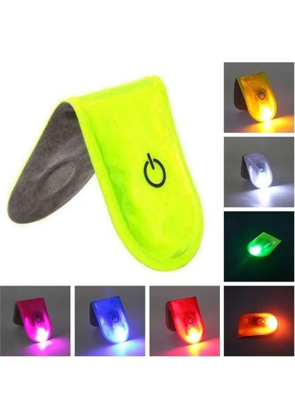 No.3 Tarzı Açık Gece Koşu Yaka Lambası Koşu LED Alarm Uyarı Klipsi Mıknatıs Işık Lambası, Gece Bisikleti Koşusu Için 3 Işık Modu ile (Yurt Dışından)