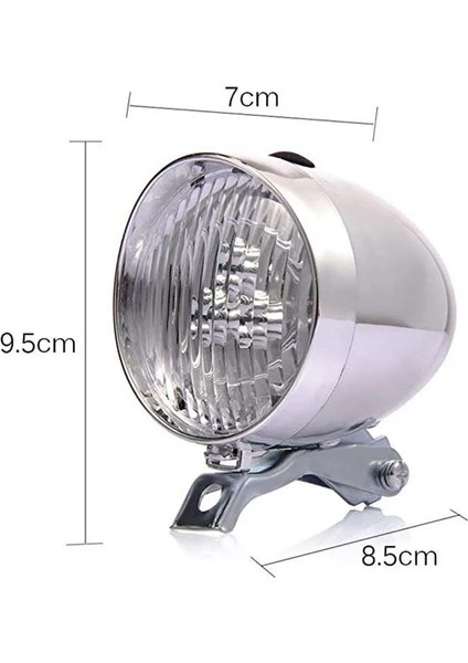 Siyah Işık Stili Fashio Retro Vintage Bisiklet 3led Ön Işık Far Güvenlik Uyarısı Gece Lambası Bisiklet Dekorasyon Siyah Gümüş (Yurt Dışından) indirimleri