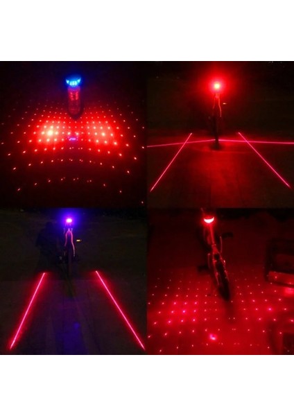 No.1 Tarzı Wasafire LED Bisiklet Arka Lambası 5 Led+2 Lazer Bisiklet Lambası Gece Güvenlik Uyarı Işıkları Dağ Bisikleti Arka Lambası Bisiklet Kuyruk Lambaları (Yurt Dışından) fırsatları
