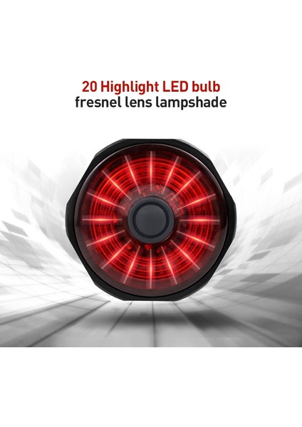 Süper Bir Set Stili Meroca Akıllı Bisiklet Arka Işık Otomatik Startstop Fren Algılama Ipx6 Bisiklet Arka Lambası LED USB Şarjlı Bisiklet El Feneri (Yurt Dışından) fırsatları