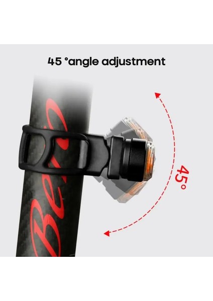 Siyah Kırmızı Stil Akıllı Bisiklet Dönüş Sinyali Bisiklete Binme Arka Lambaları Akıllı USB Bisiklet Şarj Edilebilir Arka Işık Uzaktan Kumanda LED Uyarı Lambası (Yurt Dışından) fiyatları