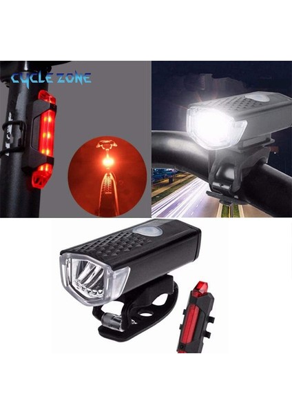 2255--918 Kırmızı Opp Stili USB Şarj Edilebilir Bisiklet Işık Seti Arka Lambalı Ön Işık Kurulumu Kolay 3 Mod Bisiklet Yolu Için Bisiklet Aksesuarları Mtb (Yurt Dışından)