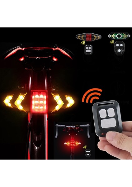 Bir Stil Yeni Akıllı Bisiklet Kablosuz Uzaktan Dönüş Sinyali Işıkları Bisiklet LED Arka Lambası Kolayca Kurulum Kişisel Bisiklet Parçaları Luz Bicicleta (Yurt Dışından) modelleri