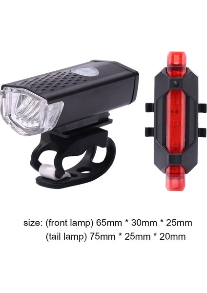 B Tarzı USB Şarj Edilebilir Bisiklet Işık T6 LED Mtb Bisiklet Ön Arka Arka Arka Lamba Bisiklet Güvenlik Uyarı Işığı Su Geçirmez Bisiklet Lambası (Yurt Dışından)