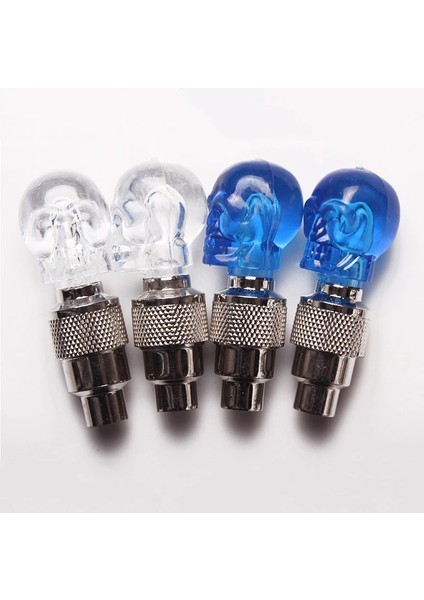 Yeşil - Yeşil Işık Stili Kafatası Bisiklet Işıkları Bisiklet Valfi Işık Hareketi Aktif LED Işık Güvenlik Bisiklet Lambası Tekerlek Lastik Valfi Kapakları Bisiklet Aksesuarları (Yurt Dışından)