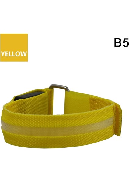 B5 Stili Doğa Sporları Kol Bandı LED Işık USB Şarj Edilebilir Kemer Kol Bacak Uyarı Bilekliği (Yurt Dışından)
