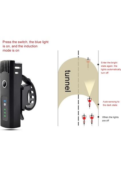 1 Adet Siyah Stil Bisiklet Ön Işık Bisiklet Işıkları Akıllı Indüksiyon USB Şarj Edilebilir Arka Işık LED Bisiklet Bisiklet Bisiklet Işık Güçlü Işık (Yurt Dışından) fiyatları