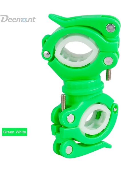 Yeşil Beyaz 1pc Tarzı Deemount Bisiklet Işık Braketi Bisiklet Lambası Tutucu LED Torch Far Pompası Standı Hızlı Bırakma Montajı 360 Derece Dönebilen HLD-211 (Yurt Dışından)