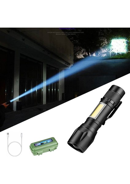 Siyah C Stili Yeni Tasarım Cree Q5 Pil USB Şarj El Feneri Cob LED Zumlanabilir Su Geçirmez Bisiklet Klipsi Kafa Lambası Bisiklet El Feneri (Yurt Dışından) fiyatları