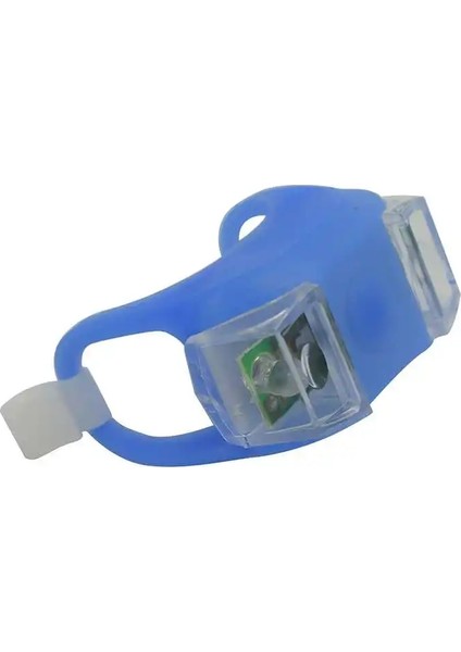 Mavi Stil Wasafire Mini LED Bisiklet Işık Silikon Su Geçirmez Bisiklet Strobe Kuyruk Arka Işıklar Gece Uyarı Bisiklet Ön Lamba Arka Lambası (Yurt Dışından)