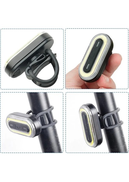 Beyaz Işık 2 Stili Deemount Döngü Kuyruk Lambası Bisiklet Arka Lambası USB Şarj Uyarısı Güvenlik Feneri Oval Şekilli 30 LED Ob 18 Saate Kadar Çalışma Süresi (Yurt Dışından) indirimleri