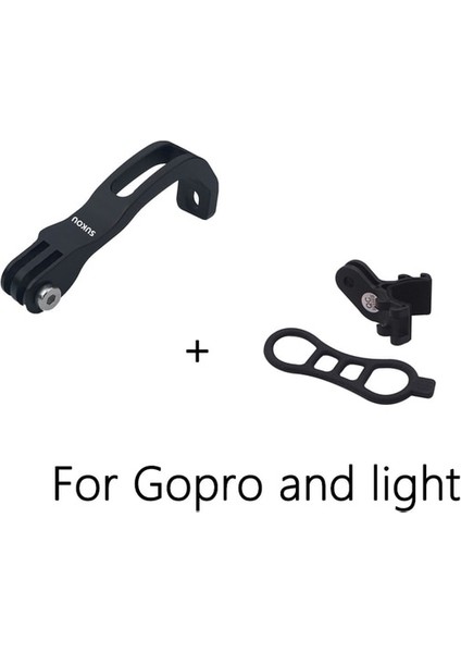 Gopro Işık Stili Için Bisiklet Işık Tutucu Standı Katlanır Bisiklet Bisiklet Cateye ile Uyumlu Gacıron El Feneri Brompton Için Spor Kamera (Yurt Dışından)