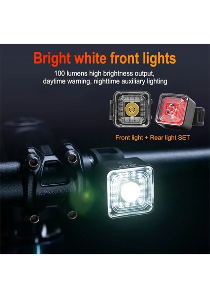 E-105S Arka Lamba Stili Bisiklet Ön ve Arka Işık Setleri Akıllı Fren Kuyruk Lambaları USB Şarj Edilebilir Su Geçirmez Sürüş Işıkları Bisiklet Aksesuarları (Yurt Dışından) modelleri